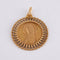Pendentif Médaille Vierge entourage rayonnant 58 Facettes JB4