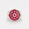 Bague 57 Bague Pavée de Diamants & Rubis 58 Facettes 1176