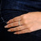 Bague 57 Alliance 20 diamants Or blanc 58 Facettes