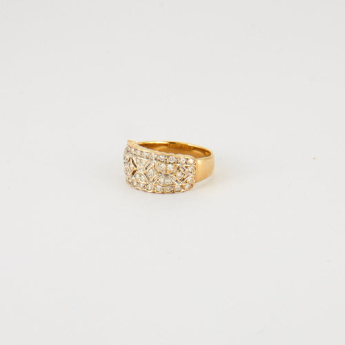 Bague 55 Bague Dentelle Diamants 58 Facettes EL2-08