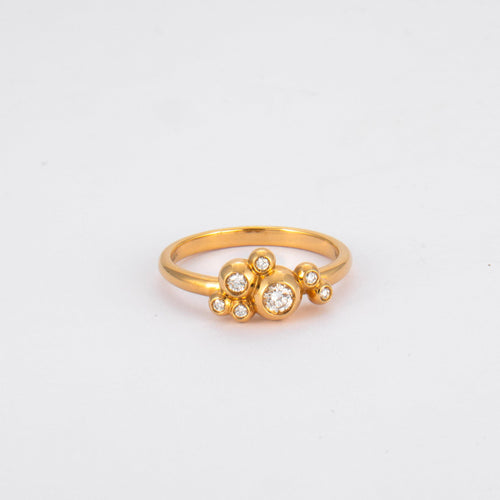 Bague 53 Bague Grappe Diamants 58 Facettes 3131239