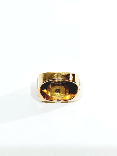 Bague 52 Bague Tank Or et Diamant 58 Facettes