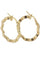 Boucles d'oreilles CRÉOLES MODERNES 58 Facettes 040331