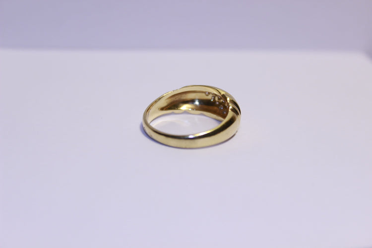 Bague 53 Bague Or 18 Diamants 58 Facettes