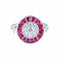 Bague Bague style Art Déco Diamants et Rubis 58 Facettes