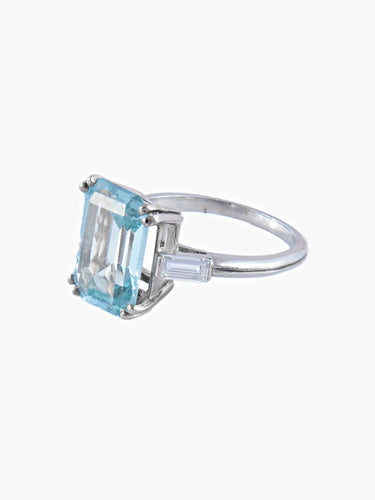 Bague Bague Art Déco Platine Diamants 58 Facettes