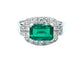 Bague Bague Art-Deco en platine, émeraude certifiée et diamants 58 Facettes