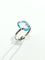 Bague Bague Or Blanc Topaze 58 Facettes