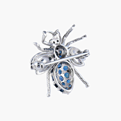 Broche Broche Saphirs 58 Facettes