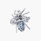 Broche Broche Saphirs 58 Facettes