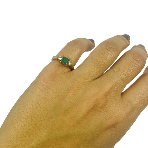 Bague 49.5 Bague Or Émeraude Diamants 58 Facettes 2040000vitr