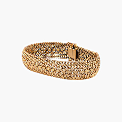 Bracelet Bracelet Manchette or jaune 58 Facettes