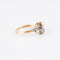 Bague 56 Bague or jaune Toi & Moi perle diamants 58 Facettes