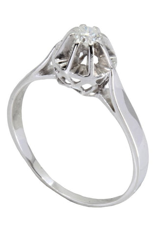 Bague SOLITAIRE ANCIEN DIAMANT 0.15 CARAT 58 Facettes 050131