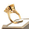 Bague Bague or jaune et citrine 58 Facettes