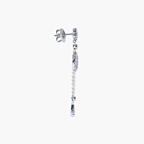Boucles d'oreilles Boucles d'oreilles Diamants Or blanc 58 Facettes