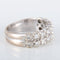 Bague 54 Bague 2 rangs de Diamants 58 Facettes 8397