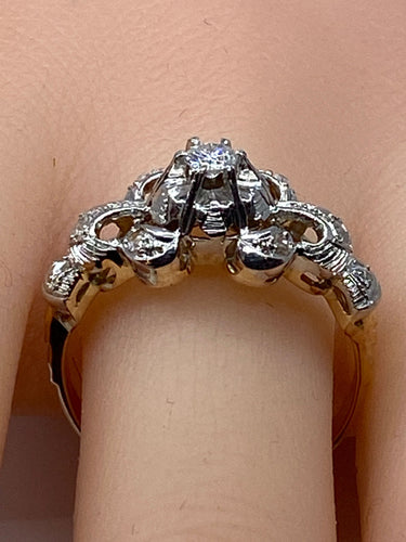 Bague Bague jonc rubanné diamants 58 Facettes