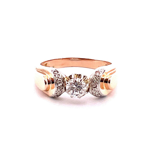 Bague Solitaire ancien Diamants 58 Facettes