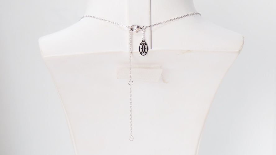 Collier Collier Cartier pendentif cœur, or blanc et diamants 58 Facettes 13807