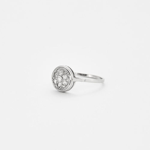 Bague 64 Bague Diamants motif rond 58 Facettes EL2-127