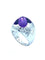 Bague BVLGARI. Bague "Pyramide" en or blanc et améthyste 58 Facettes