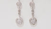Boucles d'oreilles 23mm Pendants d'oreilles en or blanc et diamants 58 Facettes 31301