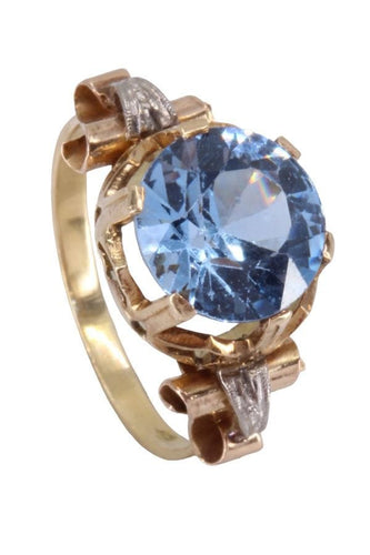 Bague 50 BAGUE ANCIENNE TOPAZE 58 Facettes 077571