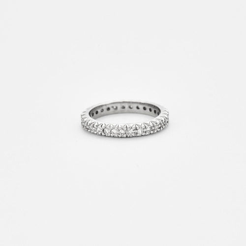 Bague 56 Alliance américaine diamants 0.80ct 58 Facettes EL2-149