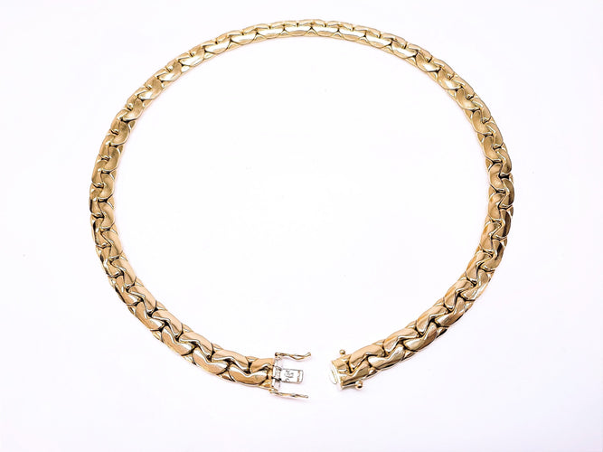 Collier COLLIER MAILLE HARICOT OR JAUNE 58 Facettes Col.Haric-848/1