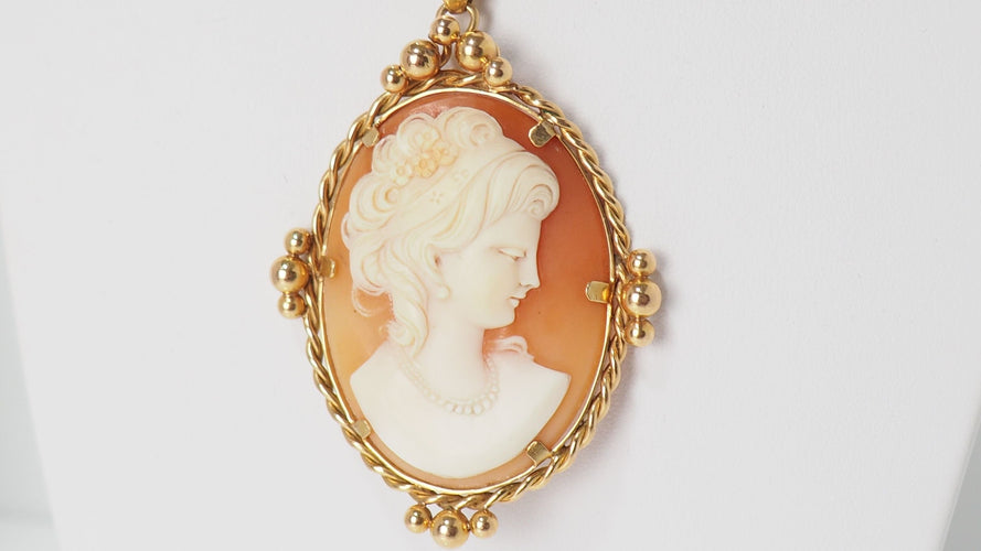 Pendentif Pendentif Important  Or Jaune Et Camée 58 Facettes 31740