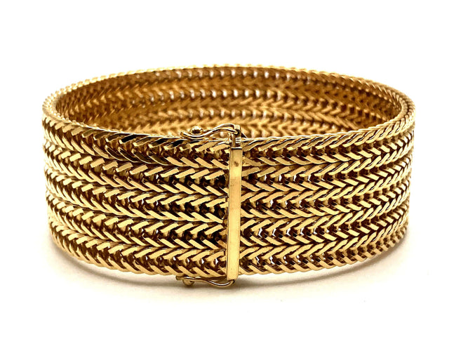 Bracelet Bracelet or maille polonaise 58 Facettes 02/08 - 21