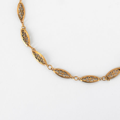 Collier Sautoir Or  jaune Filigrane 58 Facettes