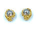 Boucles d'oreilles Gilbert Albert. Boucles d’oreilles or jaune, diamants et billes interchangeables. 58 Facettes
