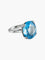 Bague 52.5 Bague Argent Art Déco Pierre de Synthèse 58 Facettes