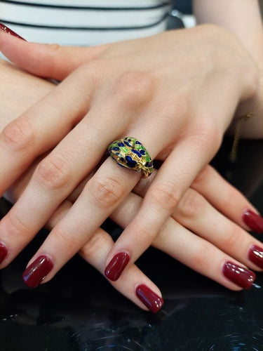 Bague BAGUE SERPENT ÉMAILLÉE 58 Facettes 068601