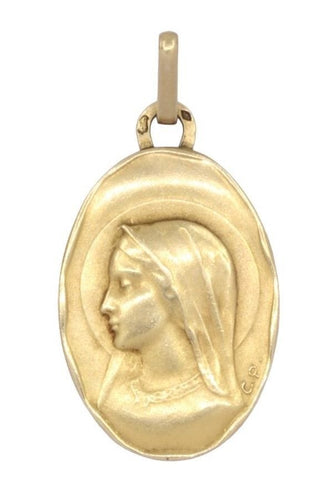 Pendentif MÉDAILLE VIERGE ANCIENNE 58 Facettes 071161