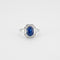 Bague Bague octogonale saphir et diamants 58 Facettes 0760