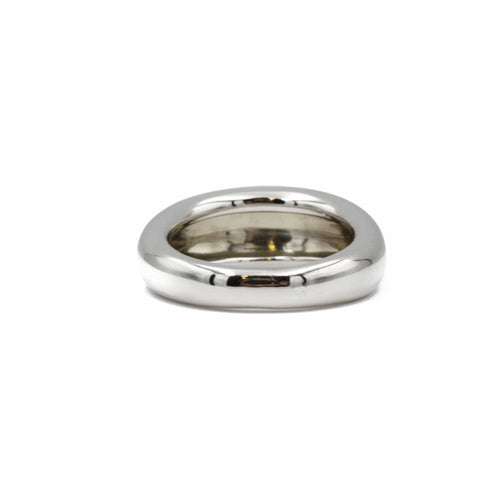 Bague 52 Bague jonc en or blanc 58 Facettes 230043R