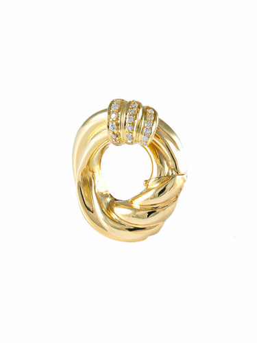 Boucles d'oreilles Boucles d'oreilles Torsadées Diamants 58 Facettes