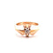 Bague 63 Chevalière homme vintage or jaune et diamant 58 Facettes