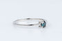 Bague Bague solitaire diamant fancy blue en or blanc 58 Facettes 53072-52-28