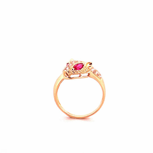 Bague 57 Bague tête de panthère pierres 58 Facettes