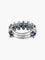 Bague Demi Alliance Or Blanc Saphirs Diamants 58 Facettes
