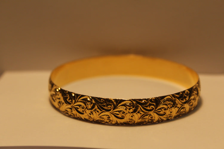 Bracelet Bracelet Or jaune gravé 58 Facettes 11571A