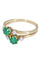 Bague BAGUE TOI ET MOI ÉMERAUDES ET DIAMANTS 58 Facettes 076731