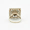 Bague 51 Bague Carrée Perle Turquoises Diamants 58 Facettes 230437