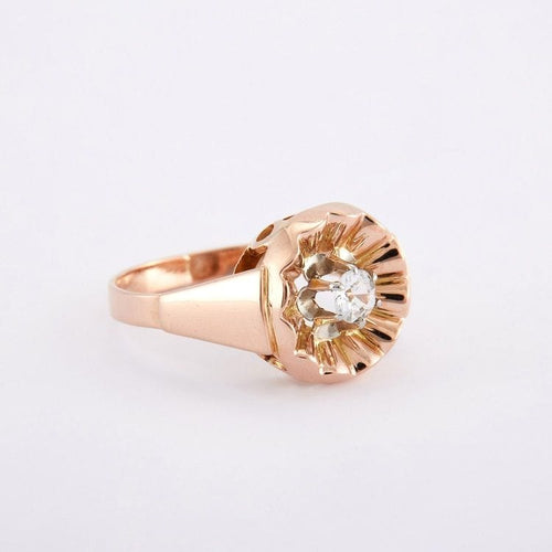 Bague Bague Fleur Or Jaune 58 Facettes