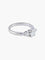 Bague Bague Solitaire Or Blanc Diamants. 58 Facettes