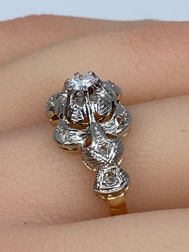Bague Bague jonc rubanné diamants 58 Facettes